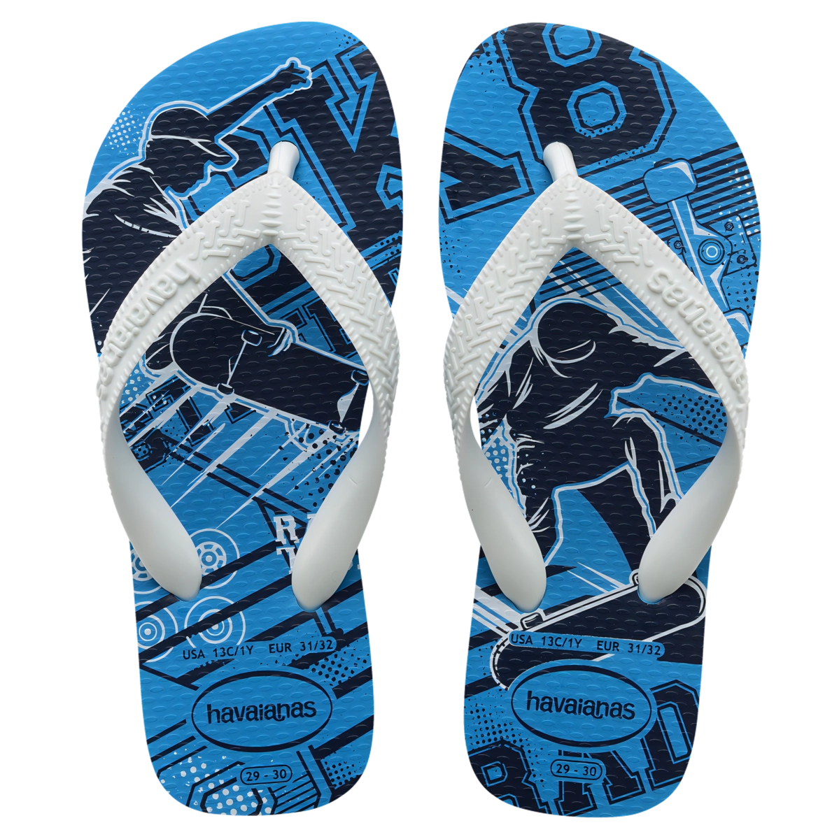 Chinelo Turquesa Kids Athletic Havaianas N° 29/30