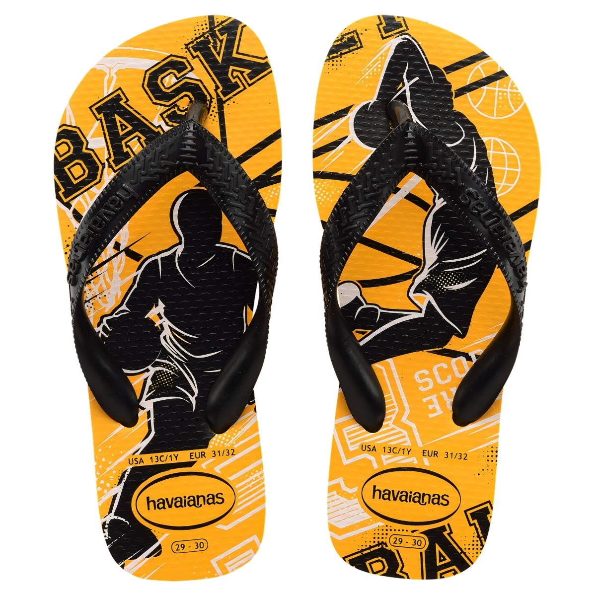 Chinelo Amarelo Pop Kids Athletic Havaianas N° 33/34