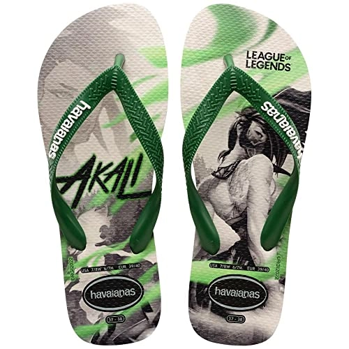 Chinelo Bege Palha/amazonia Top League Of Legends Havaianas Adult Licenses N° 45/46