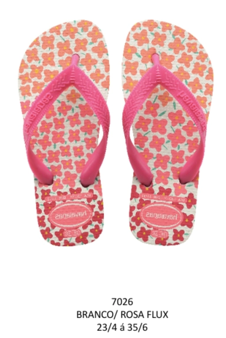 Sand Hav Kids Flores Branco/rosa Flux 29/30