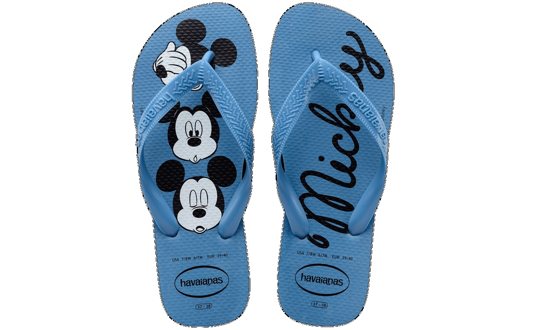 Chinelo Azul Tranquilidade Top Disney Havaianas Adult Licenses N° 35/36