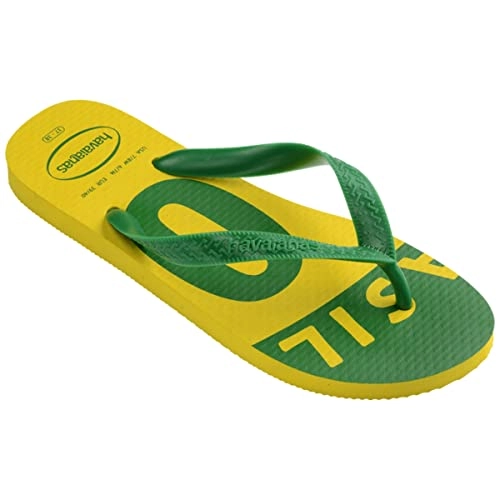 Chinelo Amarelo Citrico Brasil 10 Havaianas Unissex N° 45/46