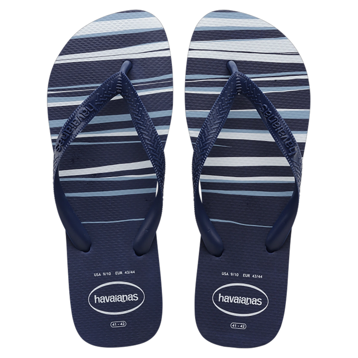 Chinelo Marinho/marinho/branco Top Basic Havaianas N° 35/36