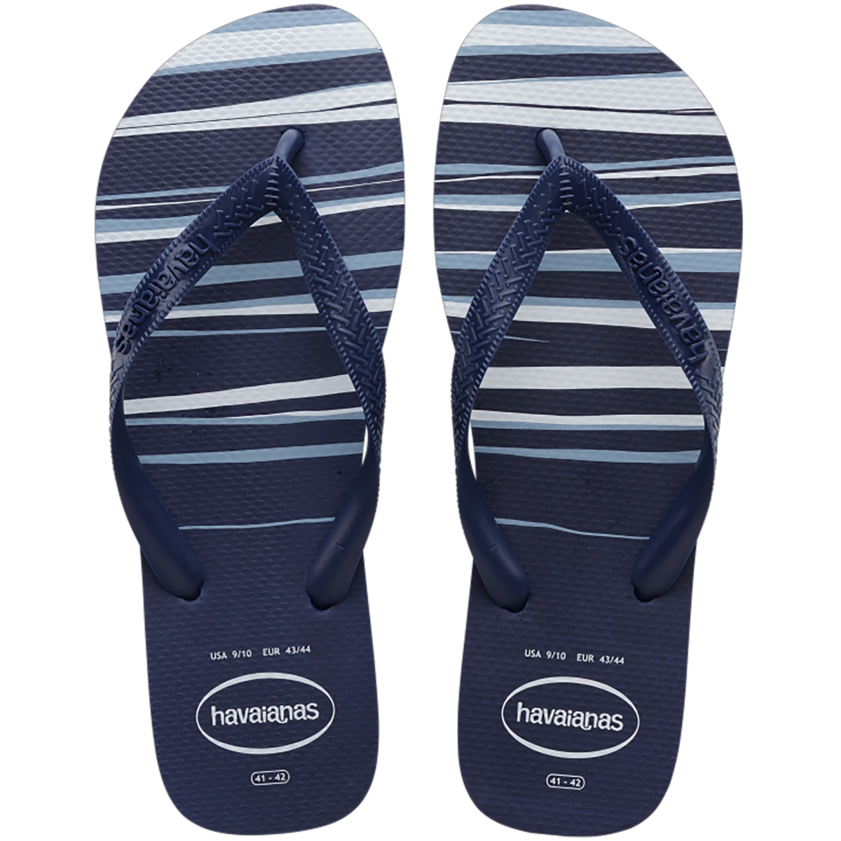 Chinelo Marinho/marinho/branco Top Basic Havaianas N° 41/42