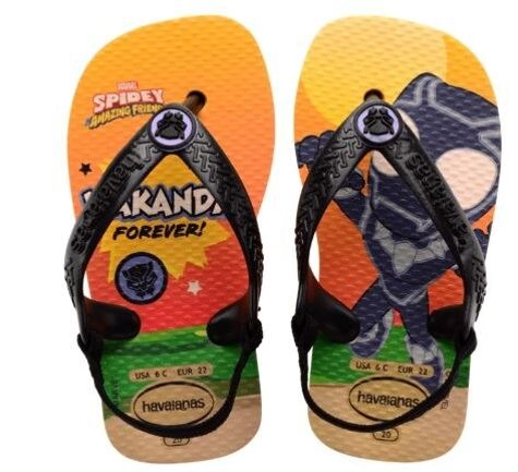 Chinelo Amarelo Pop Baby Marvel Havaianas N° 17/18