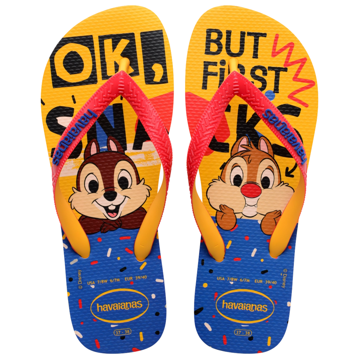 Chinelo Amarelo Pop Disney Stylish Havaianas Adult Licenses N° 33/34