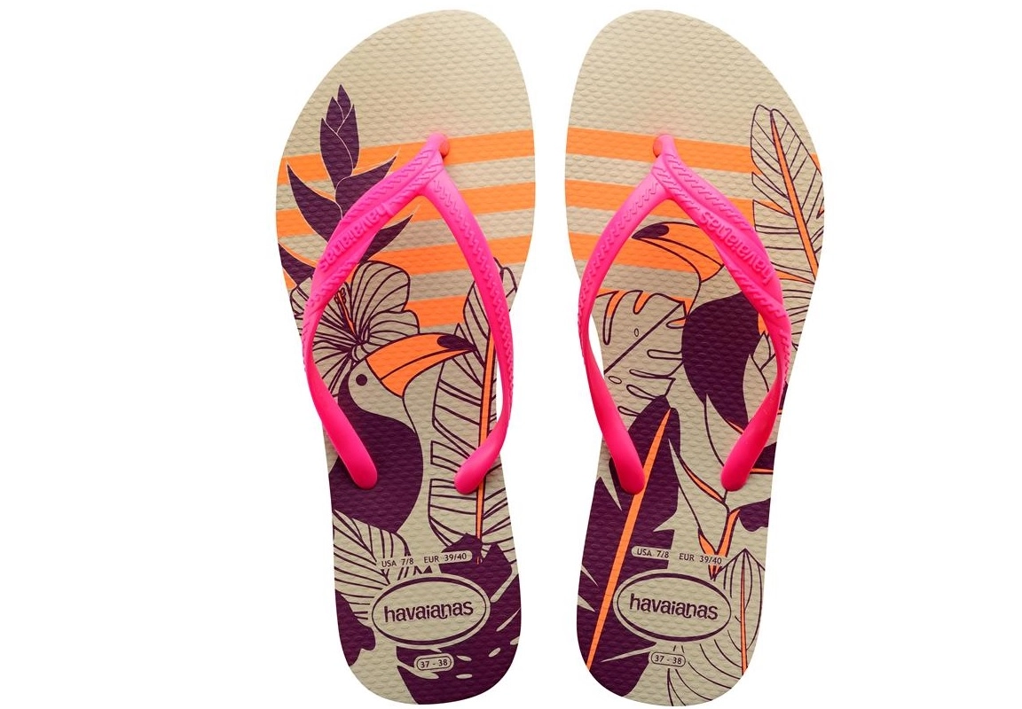 Chinelo Bege Palha Fantasia Style Havaianas Women N° 41/42