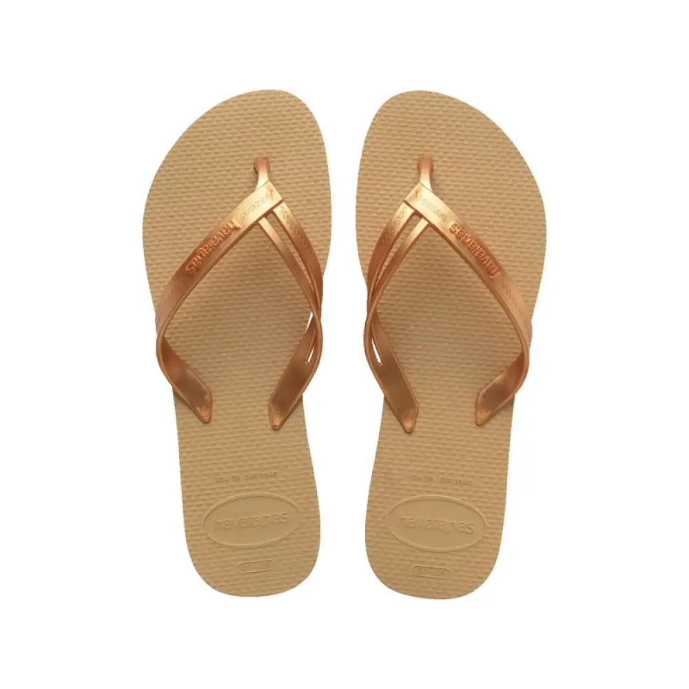 Chinelo Dourado Elegance Havaianas N° 37/38