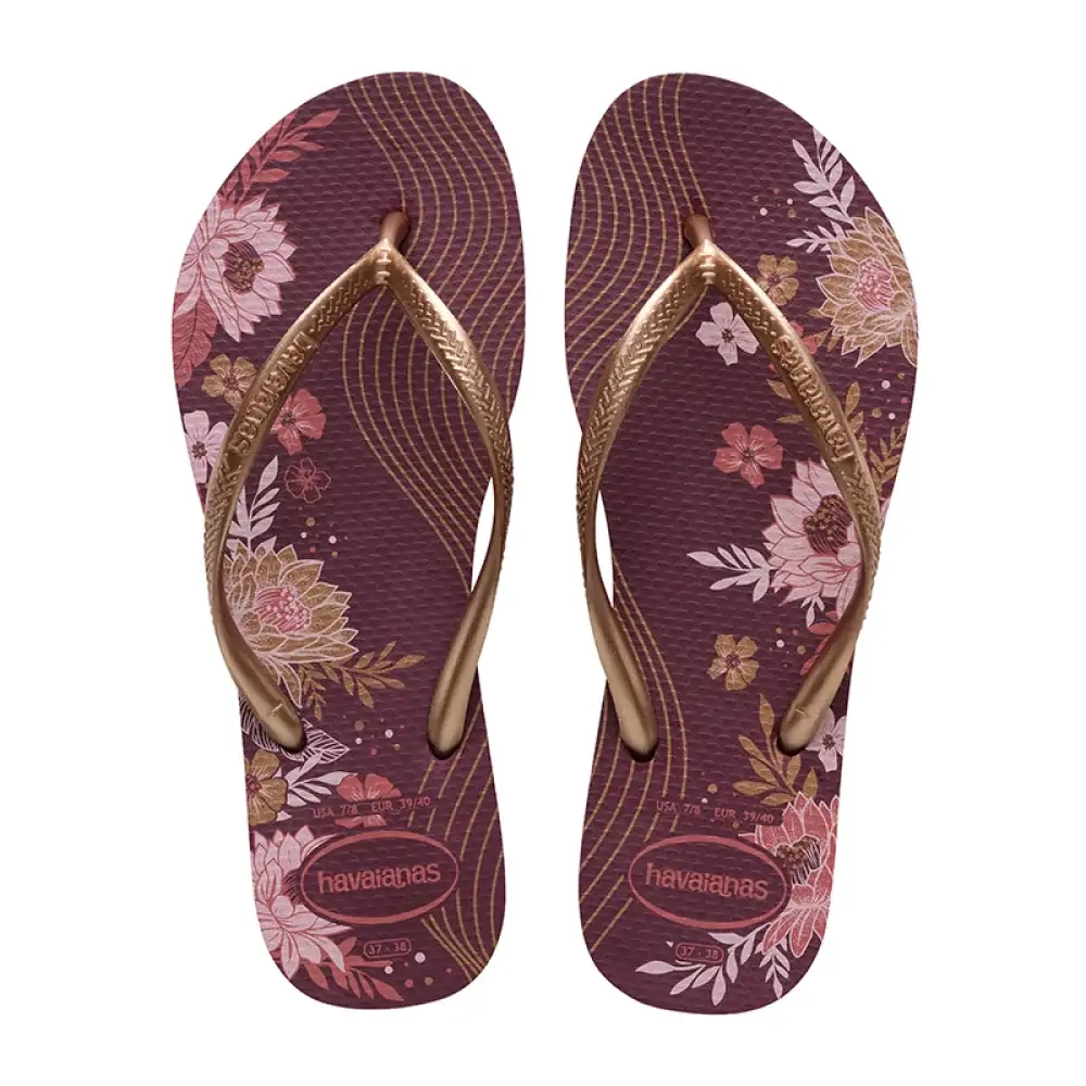Chinelo Terra Roxa Slim Organic Havaianas N° 33/34