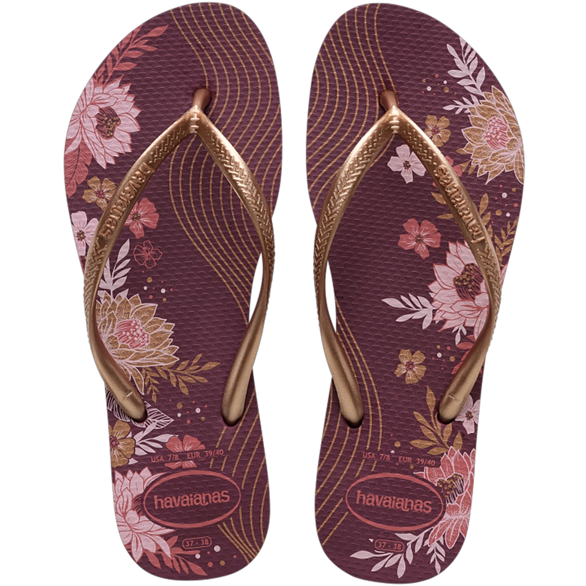 Chinelo Terra Roxa Slim Organic Havaianas N° 35/36