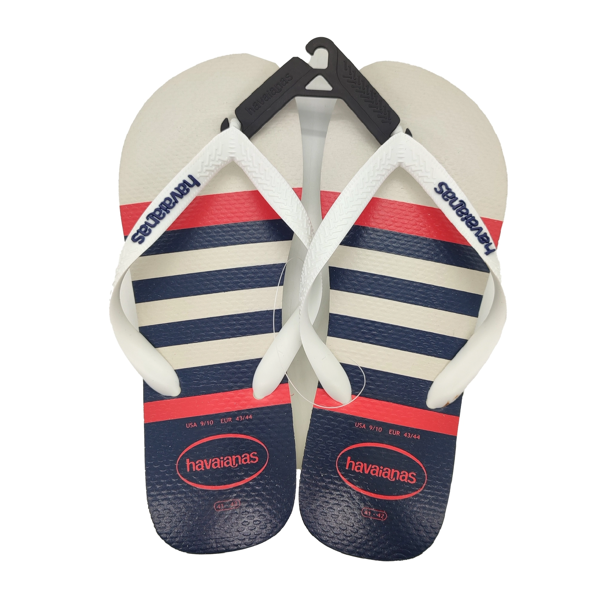 Chinelo Branco/branco/marinho Top Nautical Havaianas N° 41/42