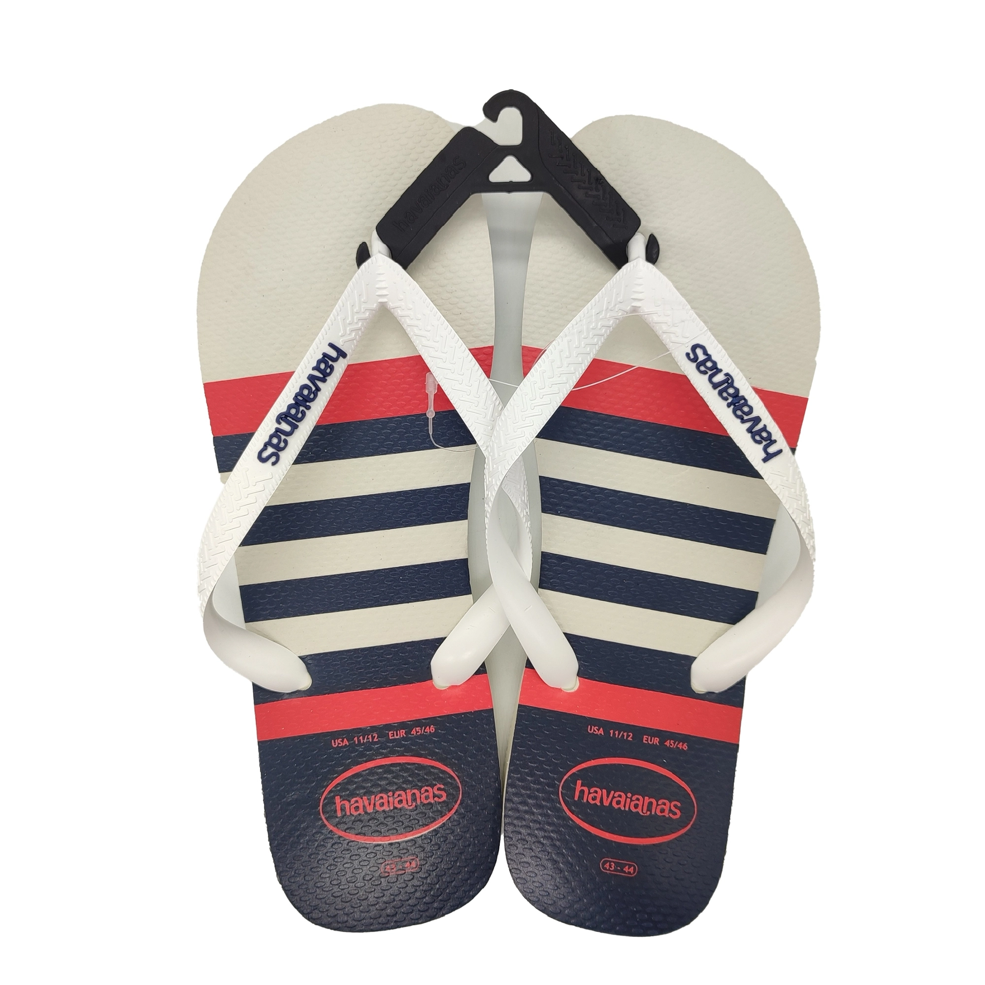 Chinelo Branco/branco/marinho Top Nautical Havaianas N° 43/44