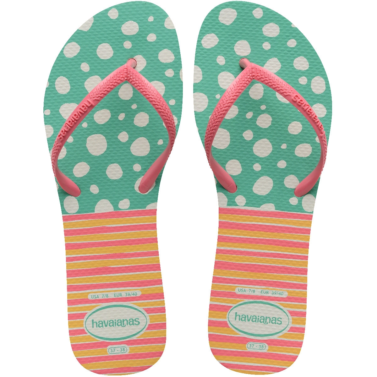 Chinelo Branco/rosa Flat Mix Havaianas N° 33/34