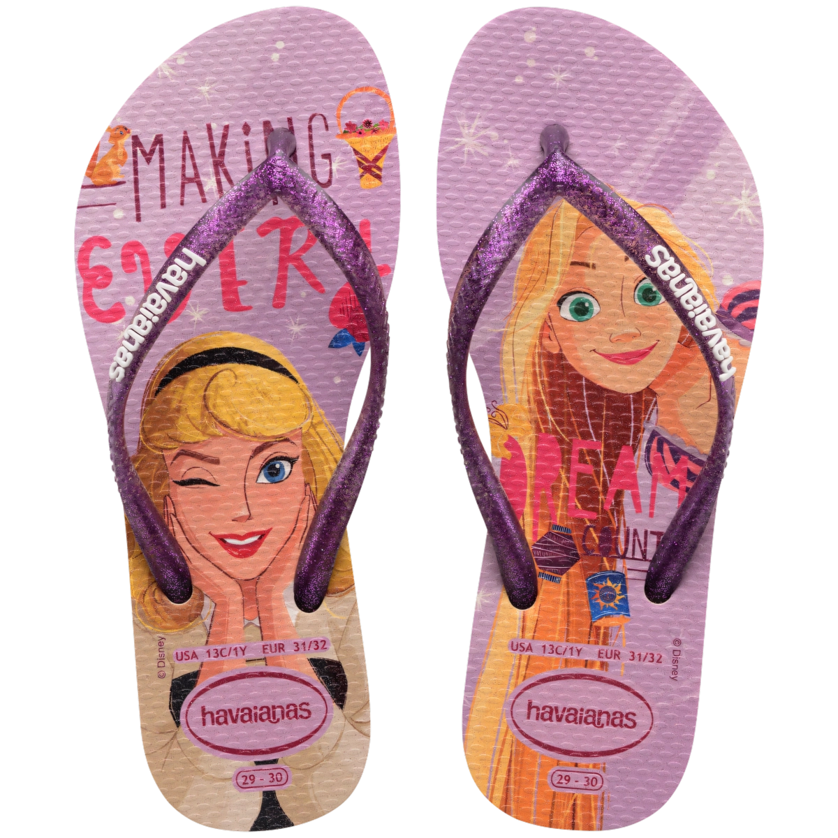 Chinelo Bege Palha Kids Slim Havaianas N° 25/36