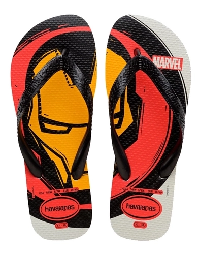 Chinelo Havaianas Kids Marvel Branco N 31/32
