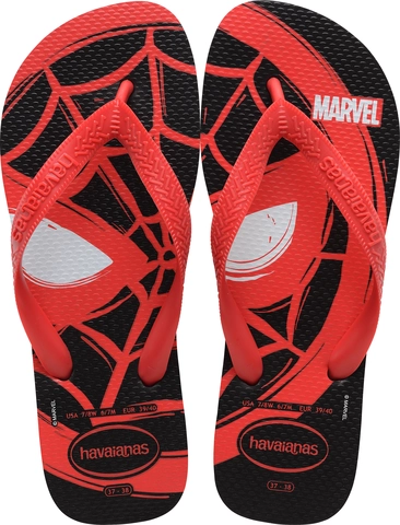 Sand.havaianas Top Marvel Kids Pto/vermelho