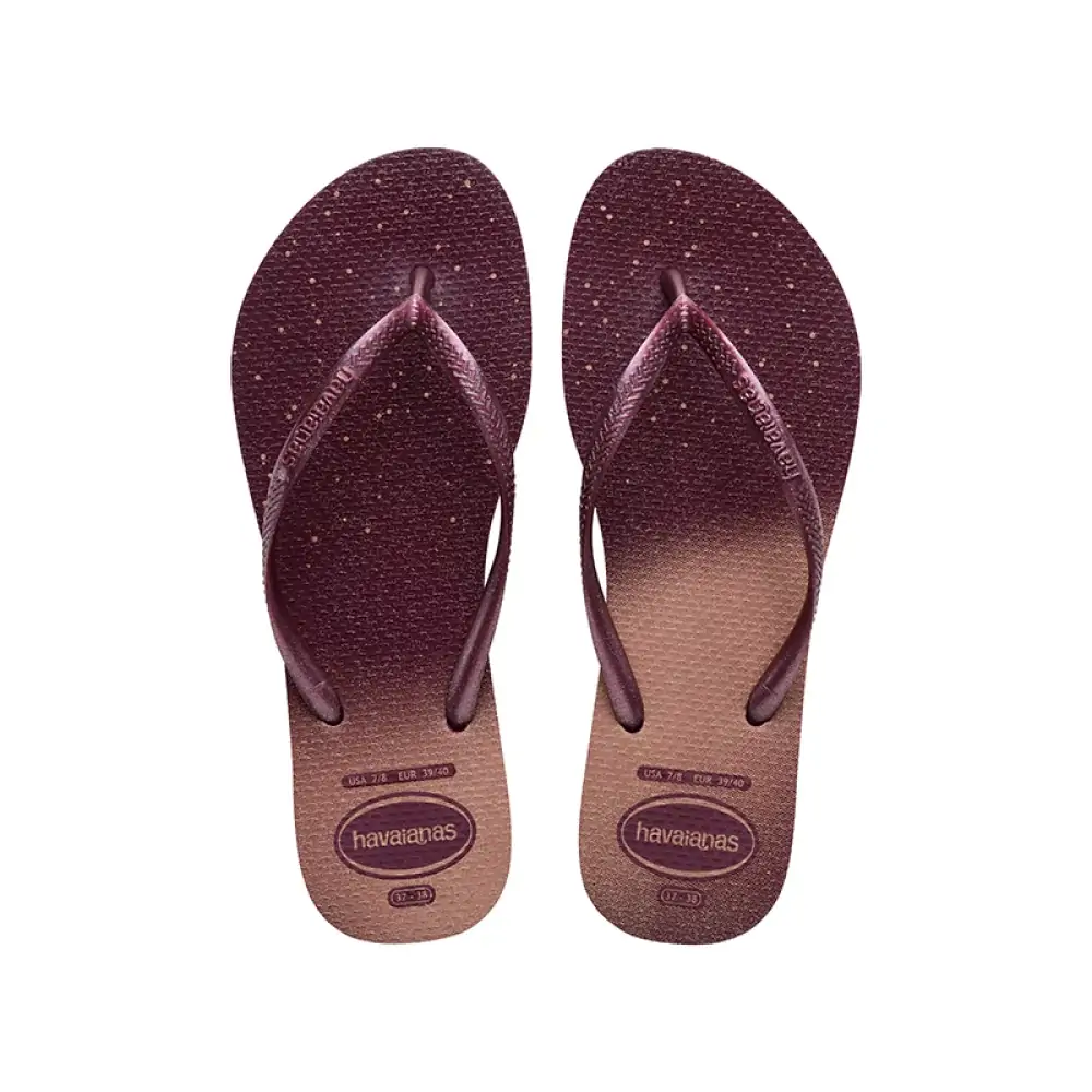 Chinelo Terra Roxa Slim Gloss Havaianas N° 39/40