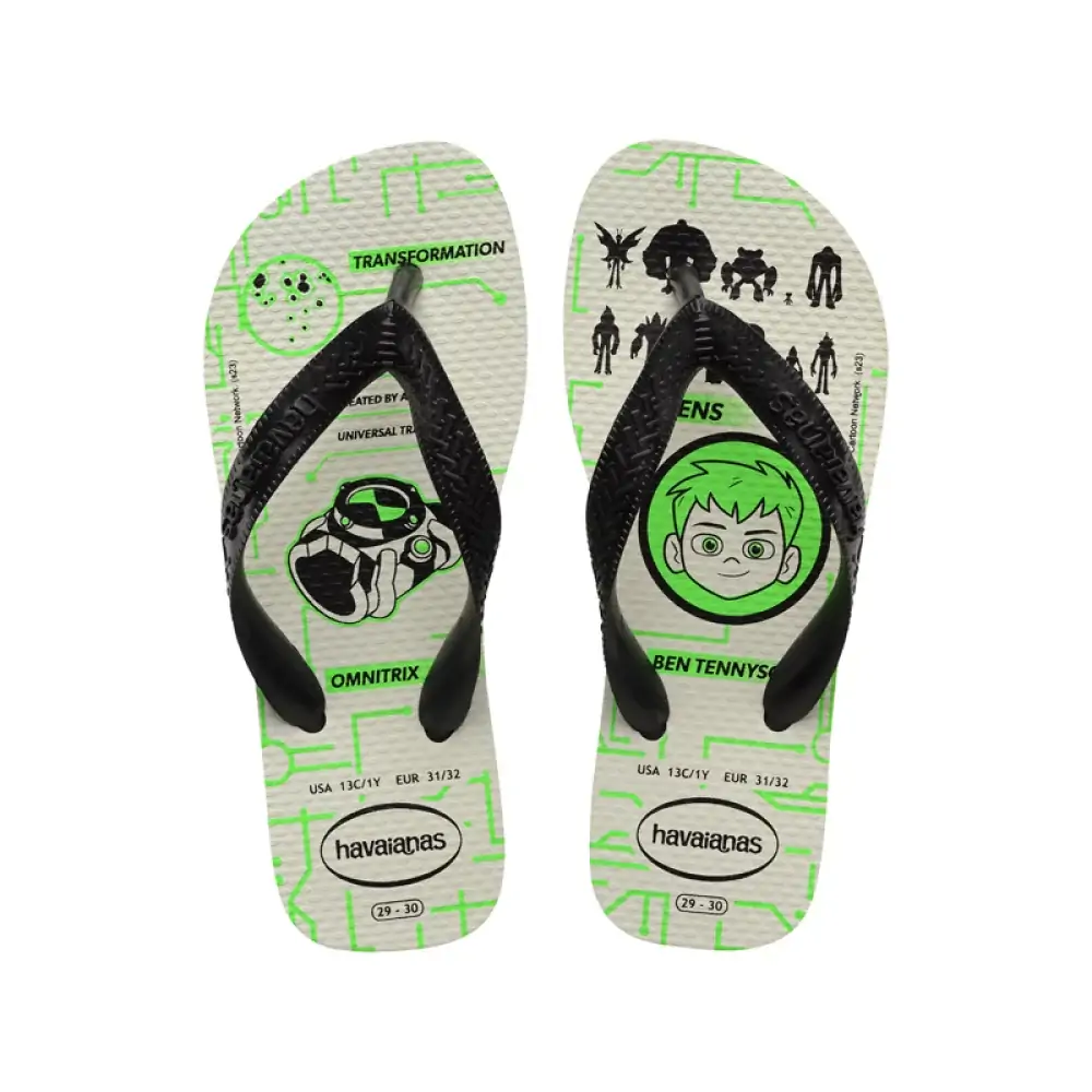 Sand Hav Kids Ben 10 Branco Preto Preto 33 34