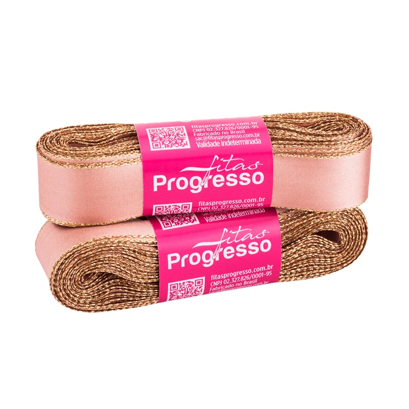 Fita Cetim 22mmx10m Rs Velho/ourela Dour Cor1143 Coe005 Progresso