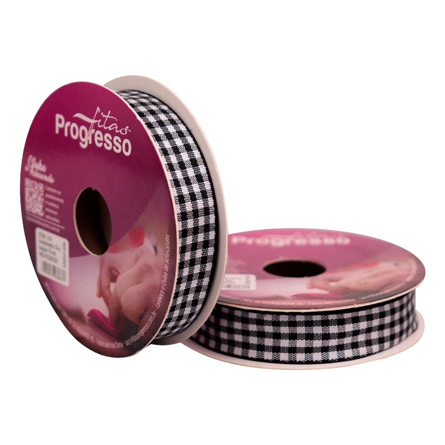 Fita Tecido Xadrez 15mmx10m Xt003 219 Pt Progresso