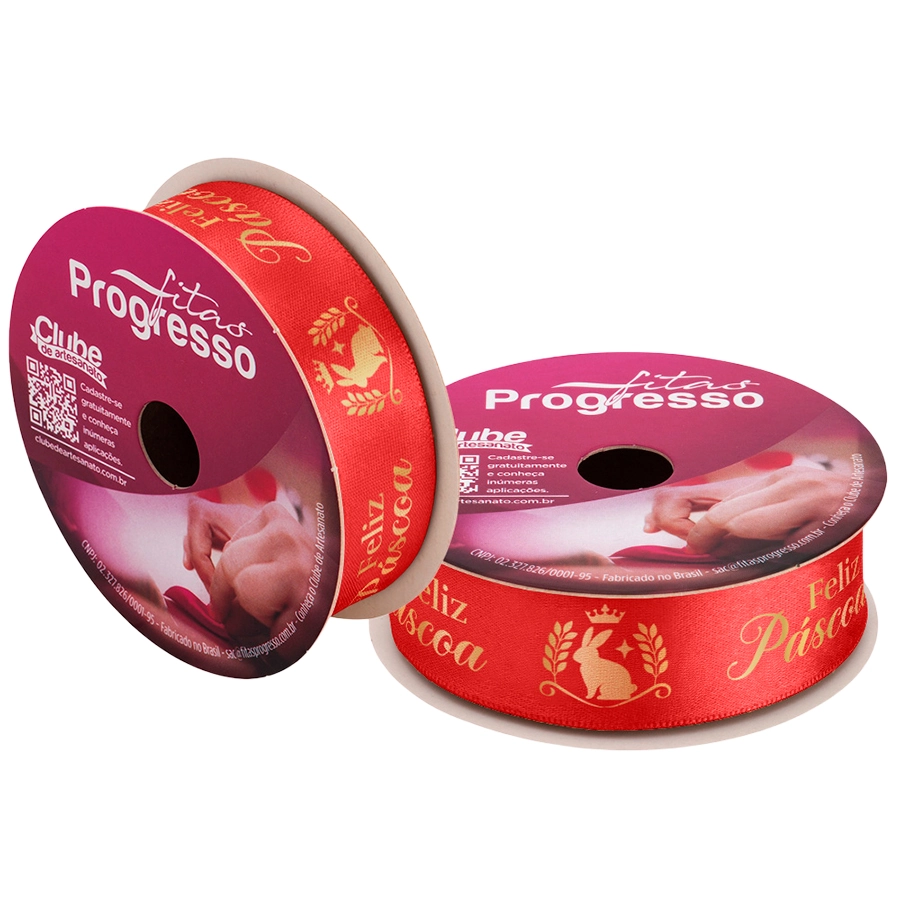 Fita Cetim 22mmx10m Feliz Pascoa Cor974 Ecf005h Progresso