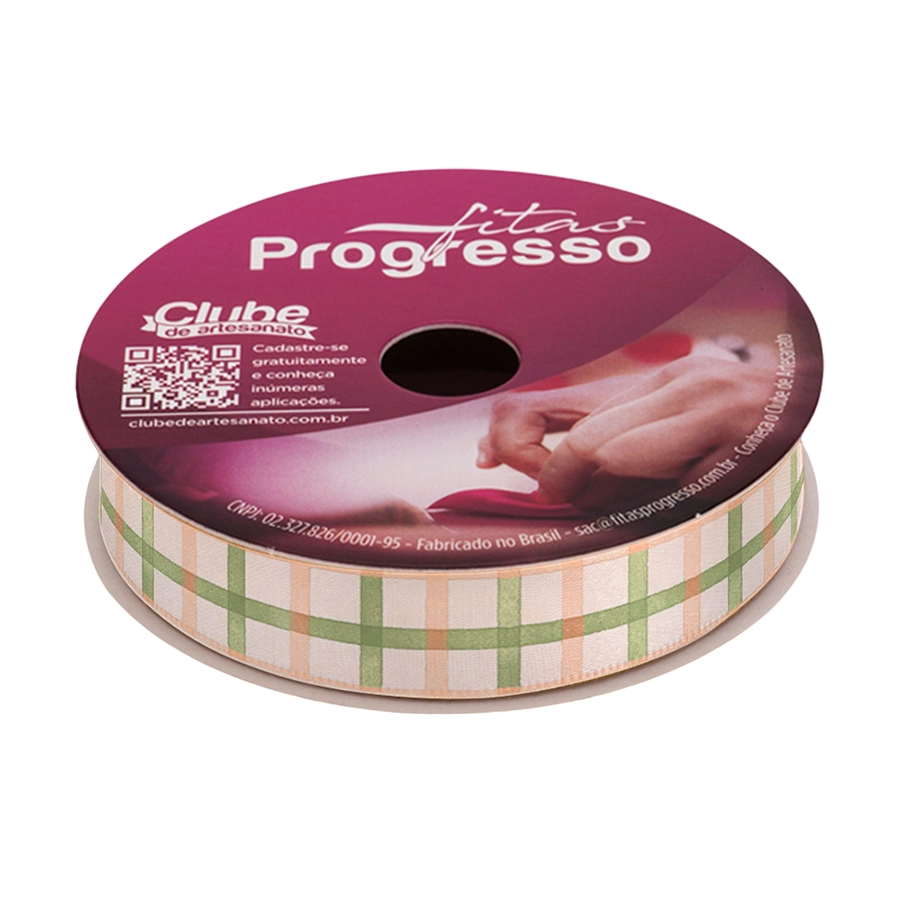Fita Cetim 15mmx10m Pasc Xadrez Aquar Cor68 Ecf003tr Progresso