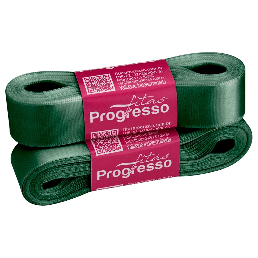 Fita Cetim Simples 22mmx10m Verde Oliva Progresso