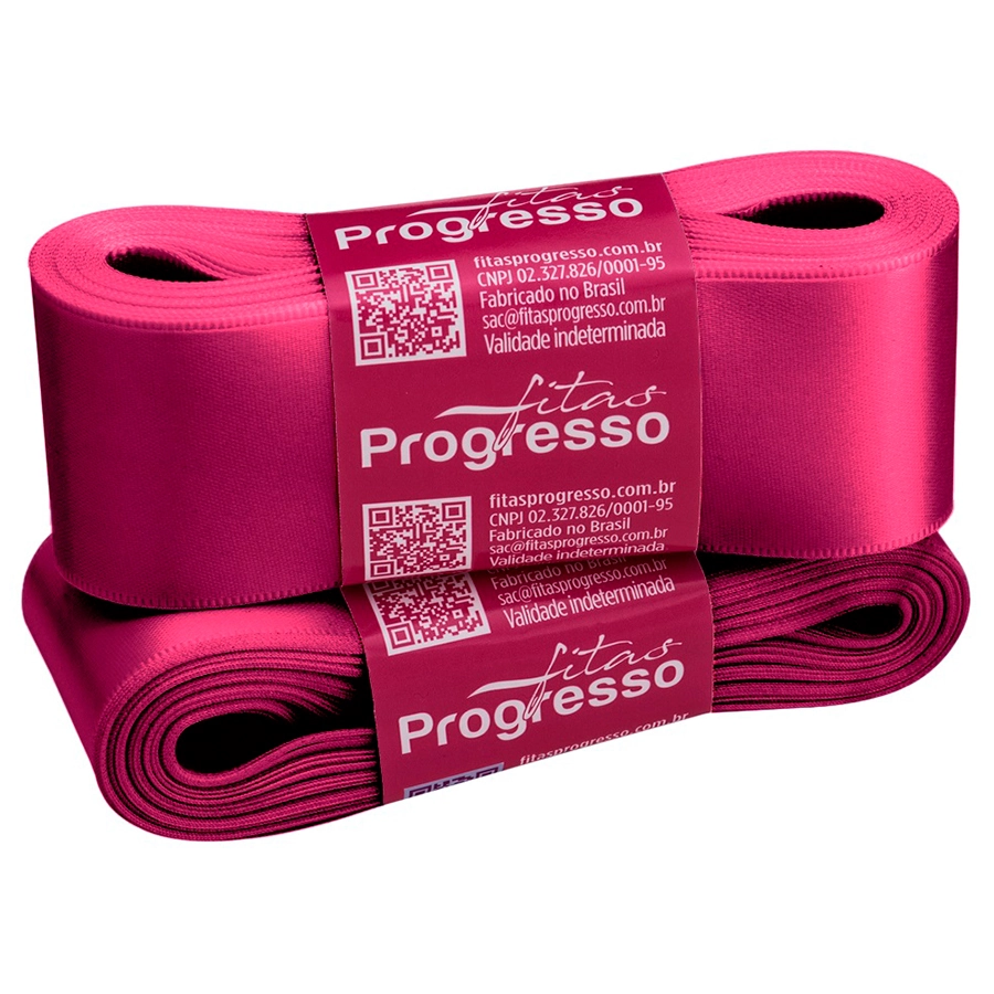 Fita Cetim Simples 38mmx10m Rosa Amarano Progresso