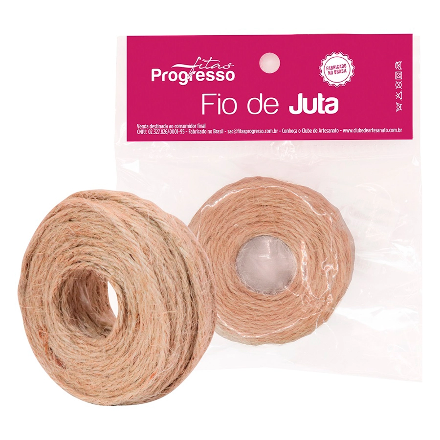 Cordao Fio De Juta 2,12mmx20m Jf001 003 001 Nat Progresso