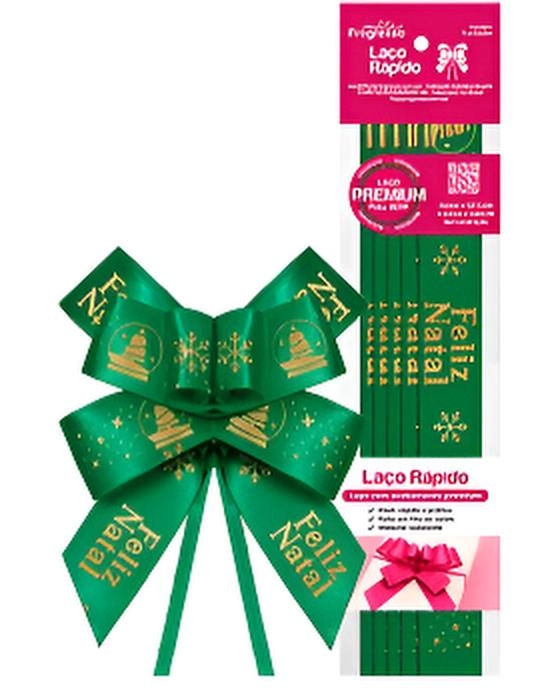 Laco Feçiz Natal Verd Sac 5unidades Elrc005h