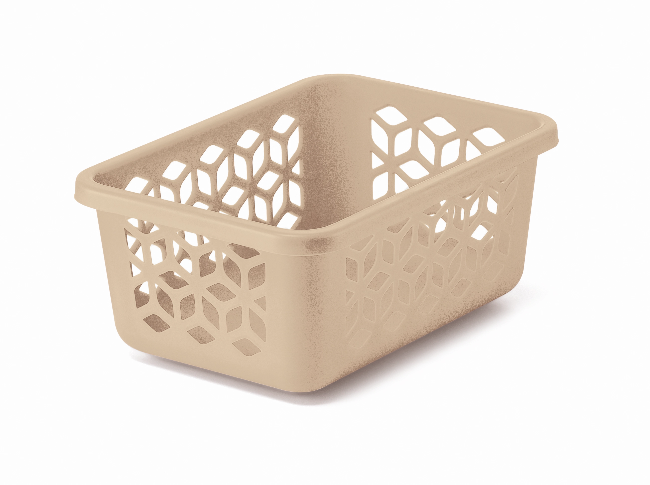 Cesto Organizador P Capuccino Solido Plastico Uz359 Cap Uz Plastic