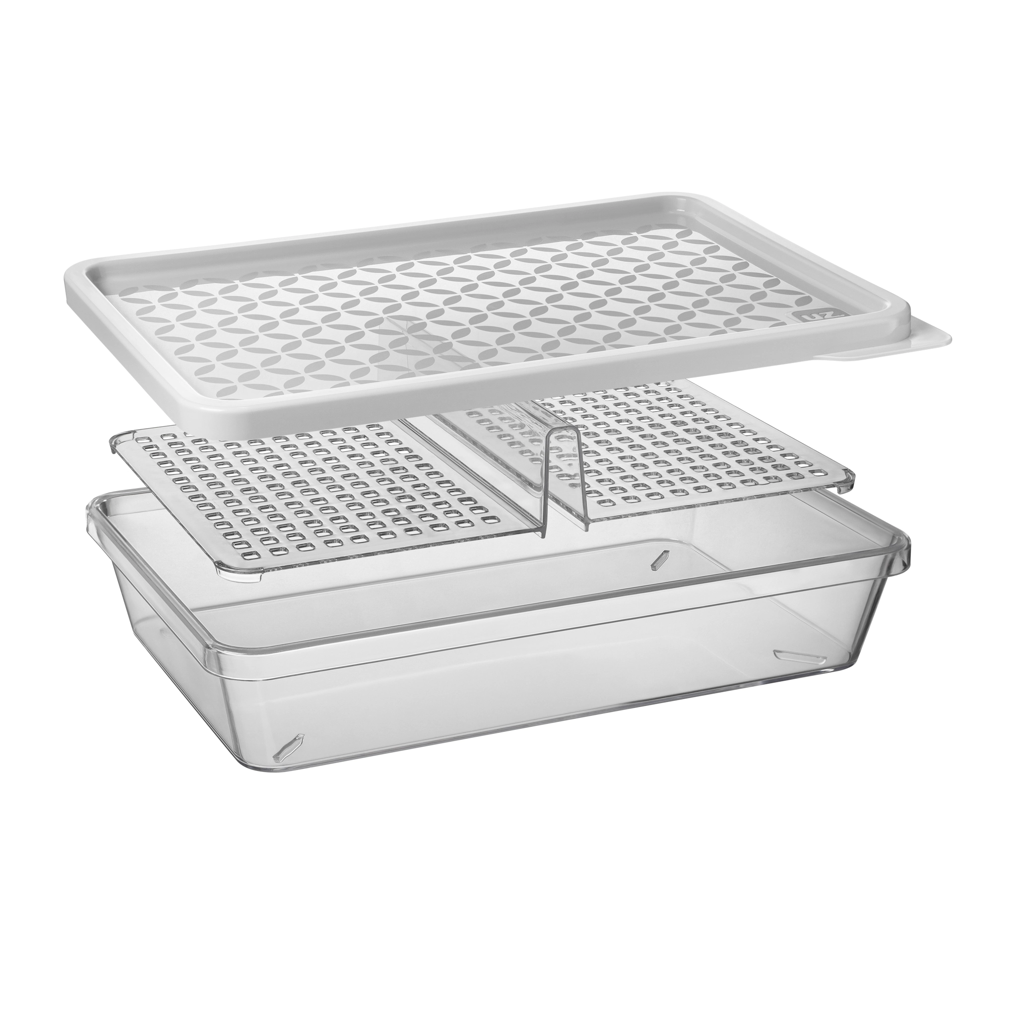 Organizador Frios Plast Uz Transp Transl C/tampa