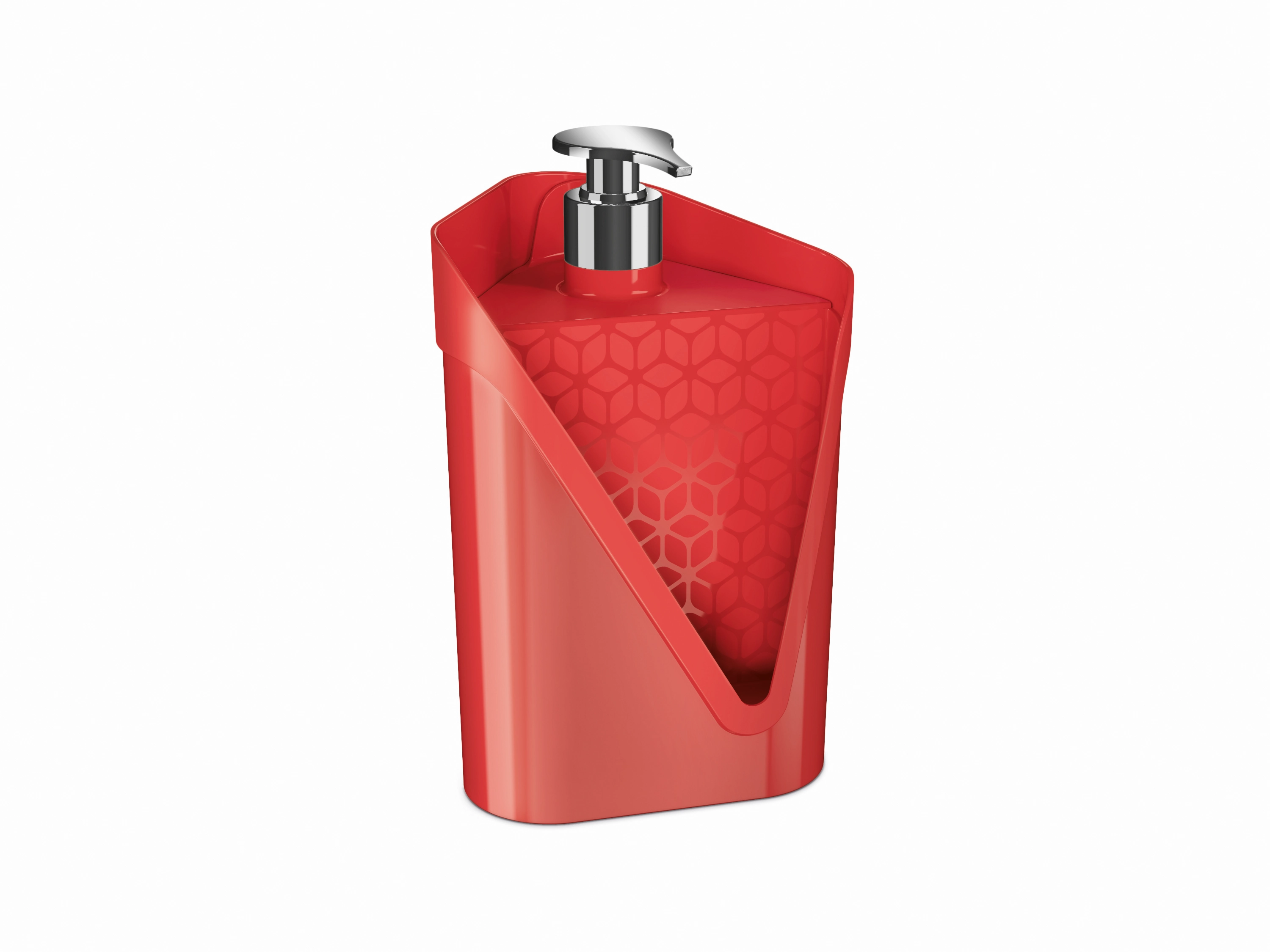 12 Dispenser Click Vermelho Solido De Plastico