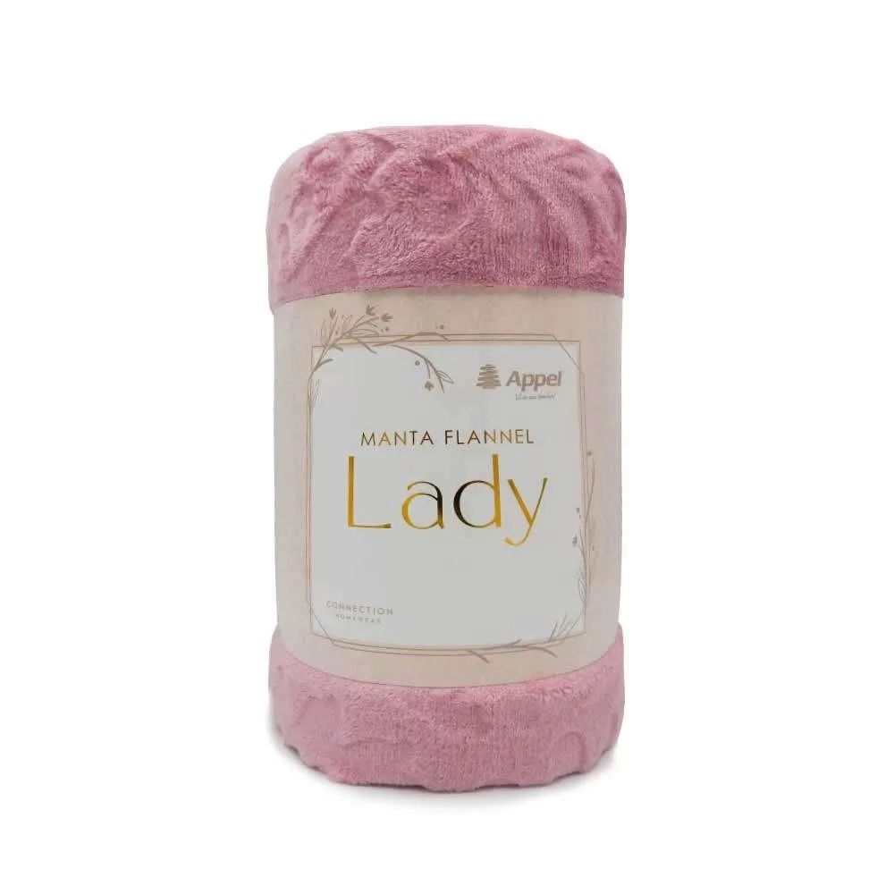 Manta Flannel Lady Queen Rosa Gloss 2.30x2.20m 1352 Appel