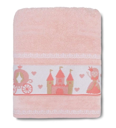 Toalha Banho Ah Soft Kids Rosa 68x1,10m