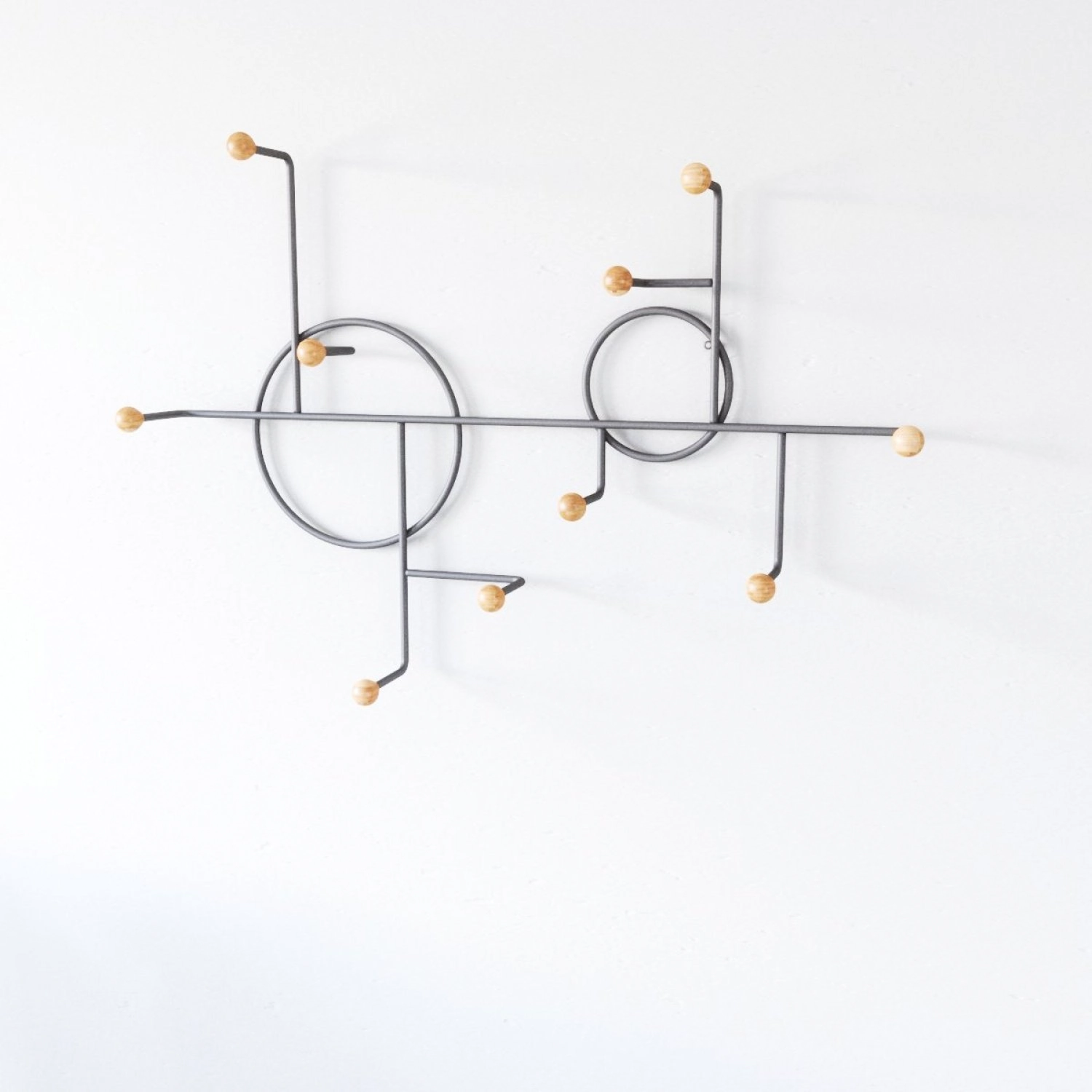 Cabideiro Suspenso 62x90cm Noronha Preto Fosco