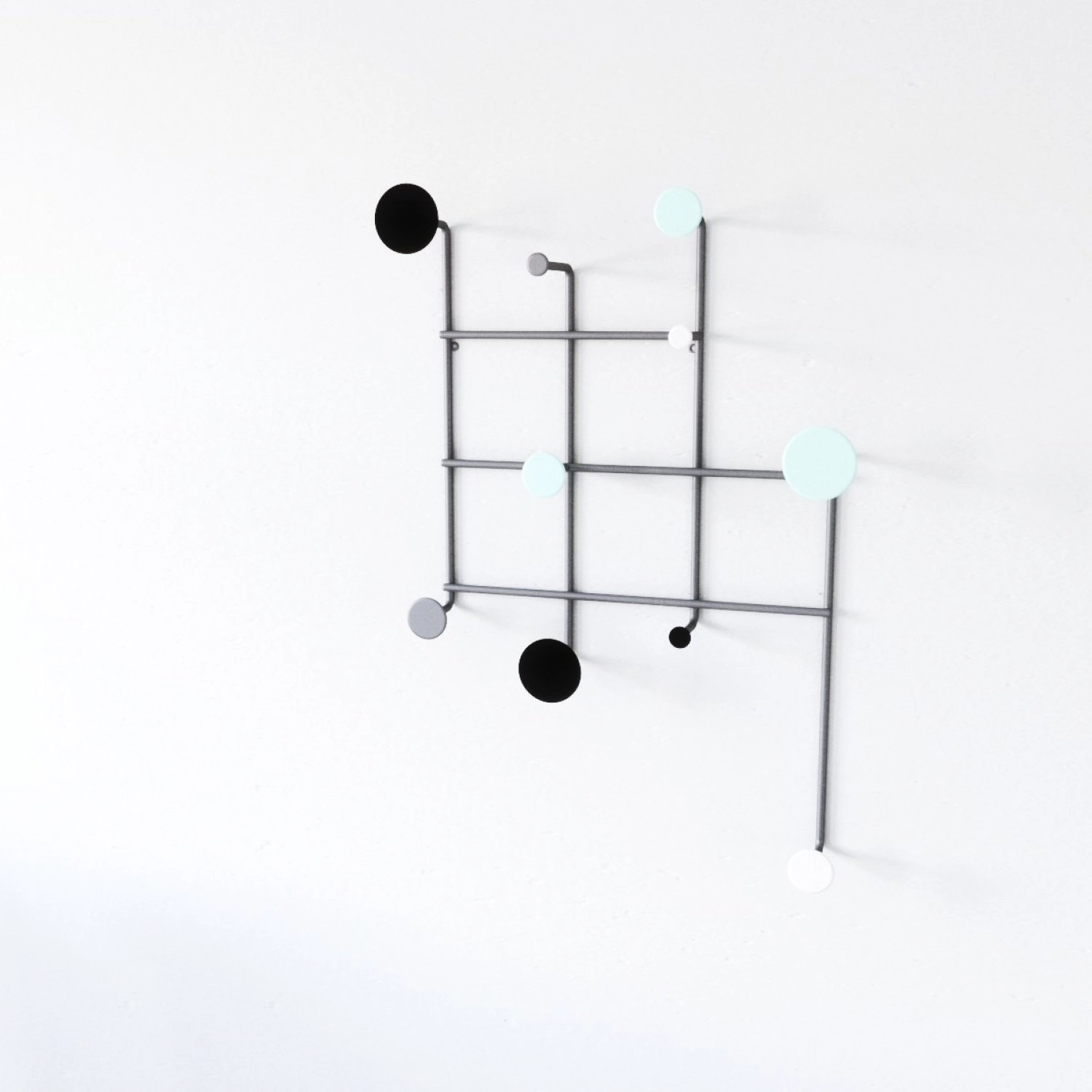 Cabideiro Suspenso 77x53cm Jericoacoara Preto Fosco