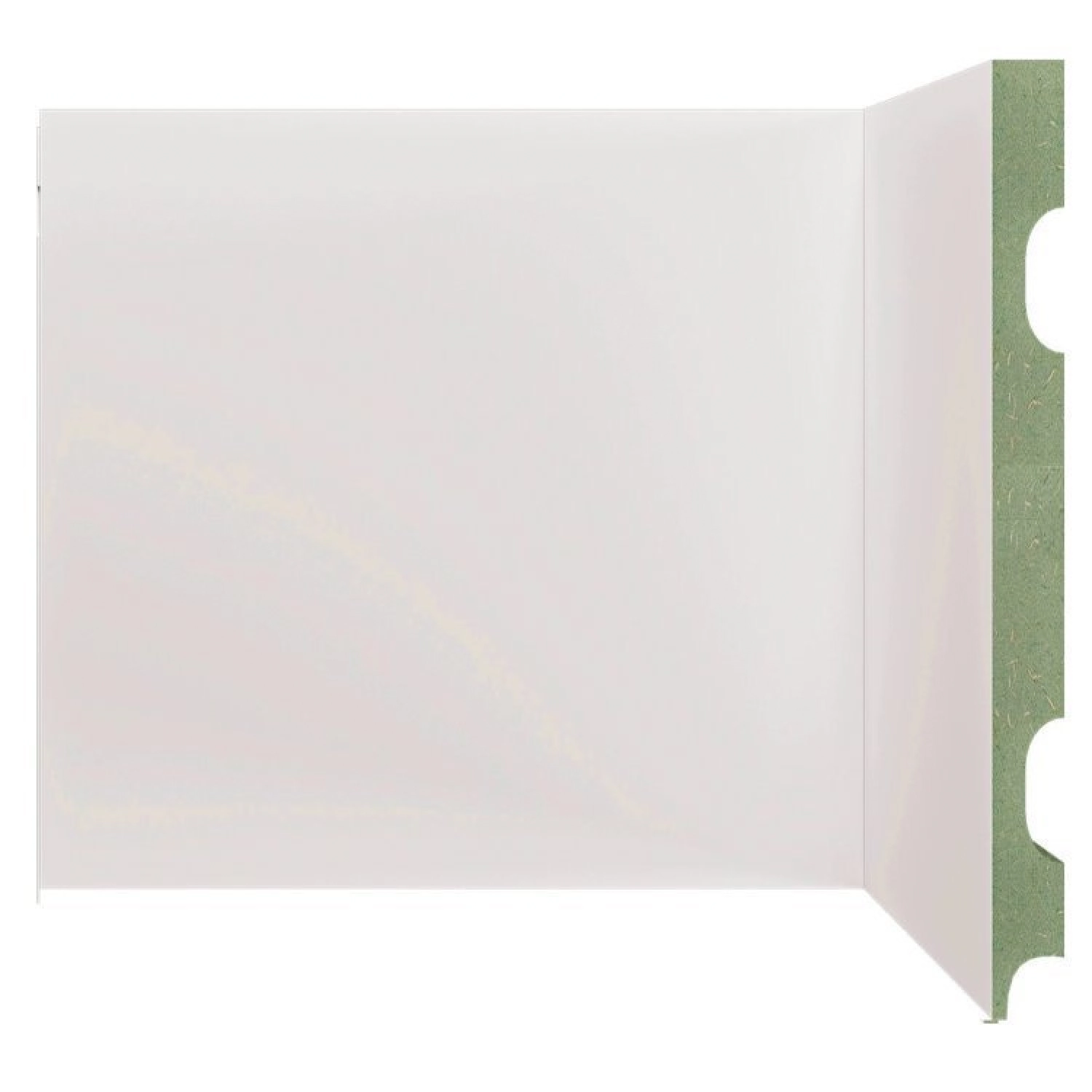 Kit Rodapé De Mdf 10 Barras Lisas De 20cm X 2,40m Rende 24 Metros Moldufama Branco Liso