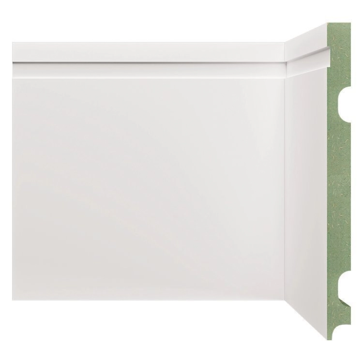 Kit Rodapé De Mdf 20 Barras Frisadas 20cmx2,40m Rende 48m Branco Frisado