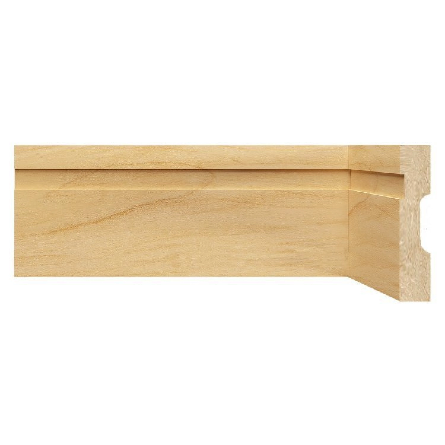 Kit Rodapé De Mdf 10cmx15mmx2,40m 10 Barras Com Friso 1002 Castanho Frisado