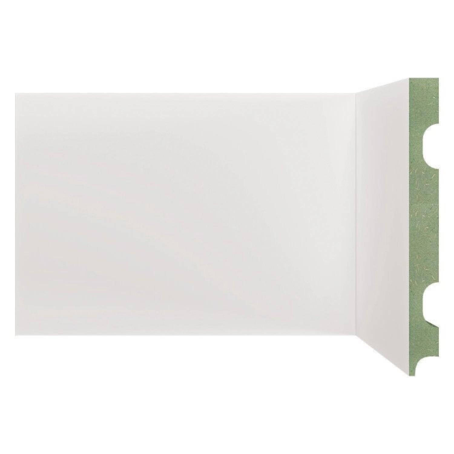 Kit Rodapé De Mdf 10 Barras Lisas De 15cm X 2,40m Rende 24 Metros Moldufama Branco Liso