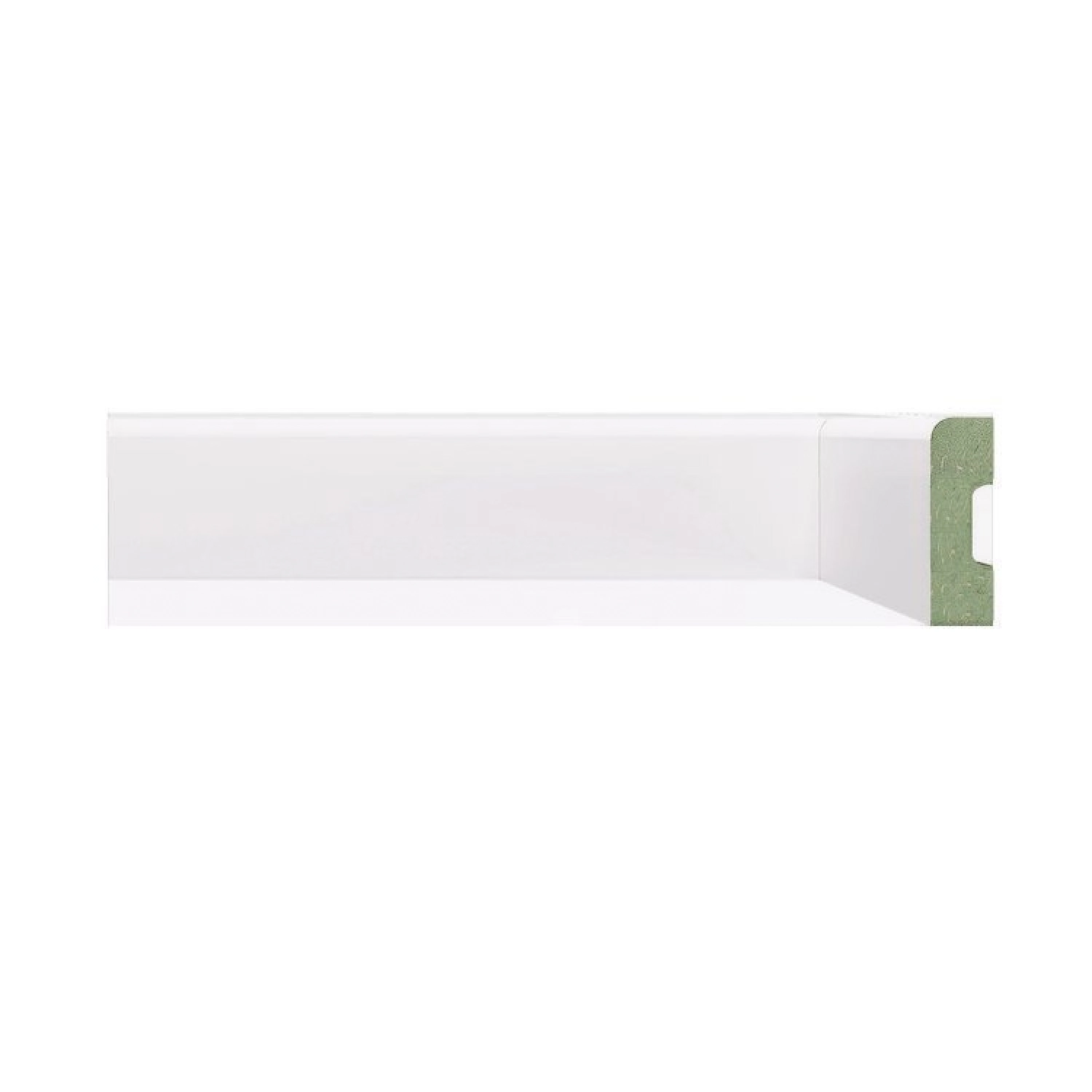 Kit Rodapé De Mdf 10 Barras Lisas De 5cmx2,40m Rende 24m Branco Liso