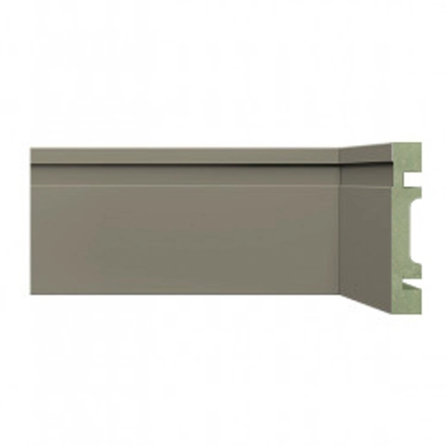 Kit Rodapé De Mdf 20 Barras Frisadas De 7cm X 2,40m Rende 48 Metros Moldufama Cinza