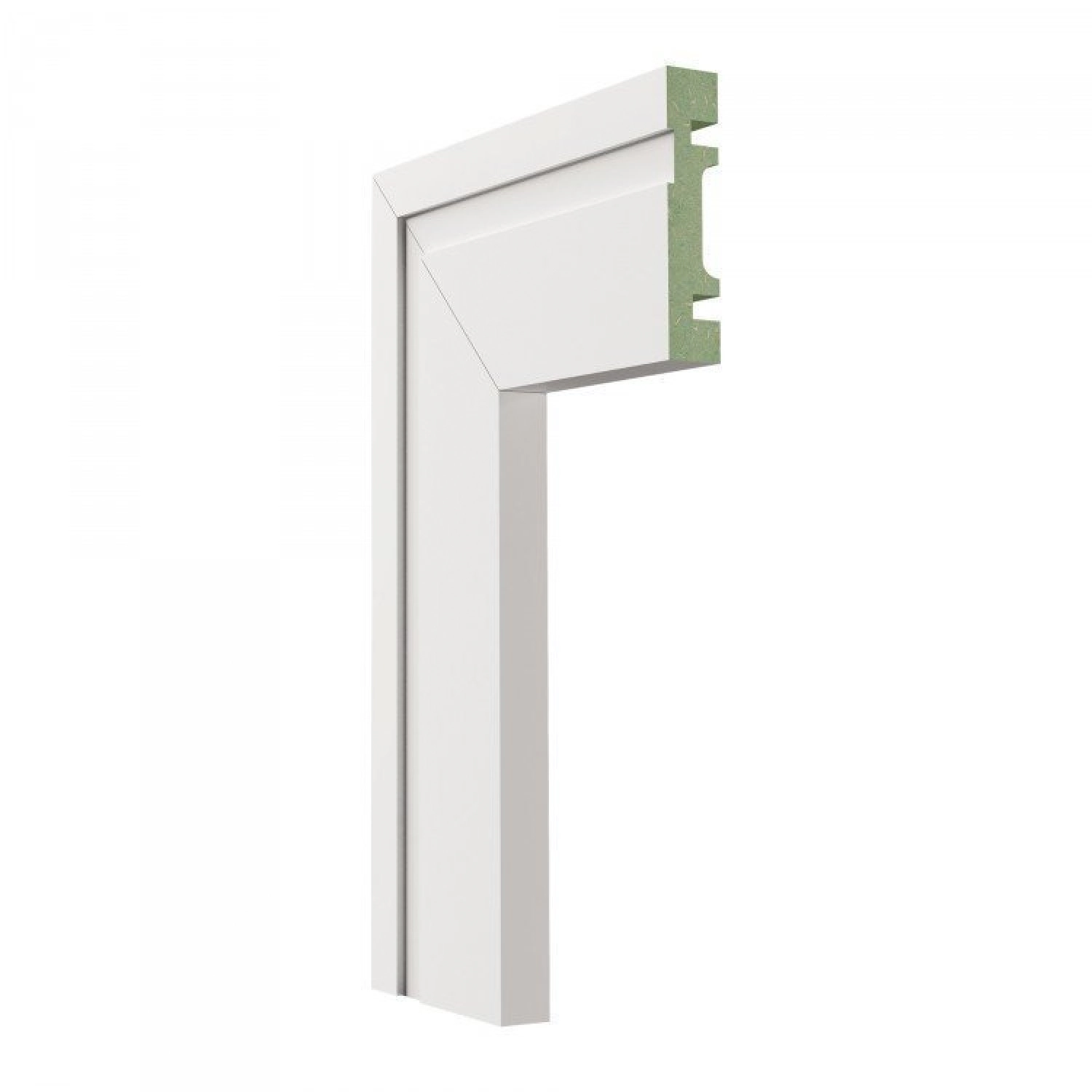 Kit 12m Linear Guarnição Mdf 702 15mmx7cm Branco