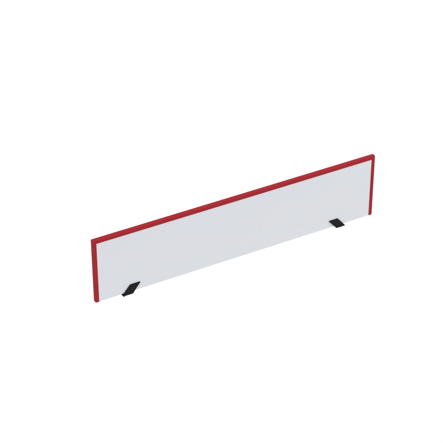 Painel Divisor Para Mesas De Escritório 881x300mm M900at Branco/vermelho