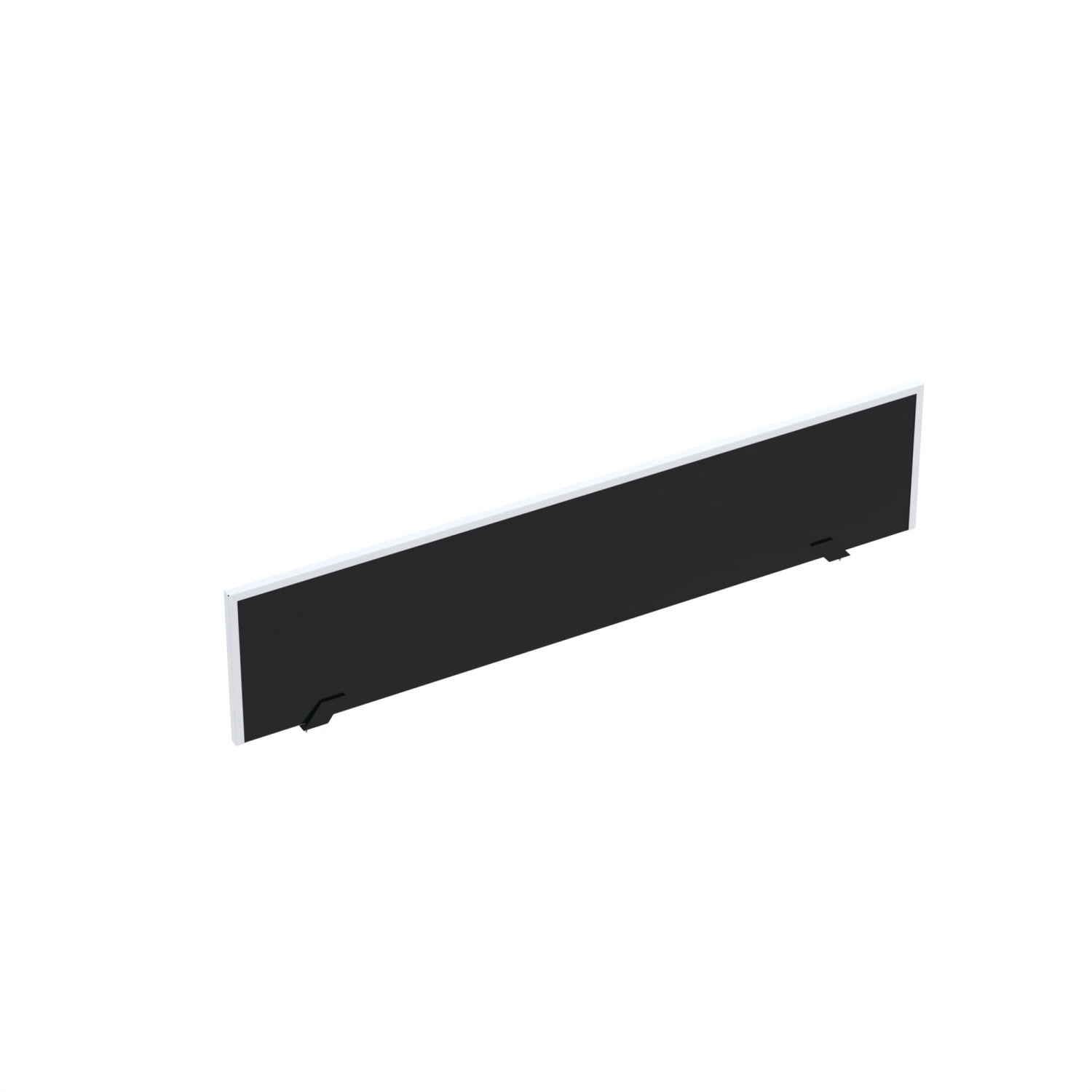 Painel Divisor Para Mesas De Escritório 881x300mm M900at Preto/branco