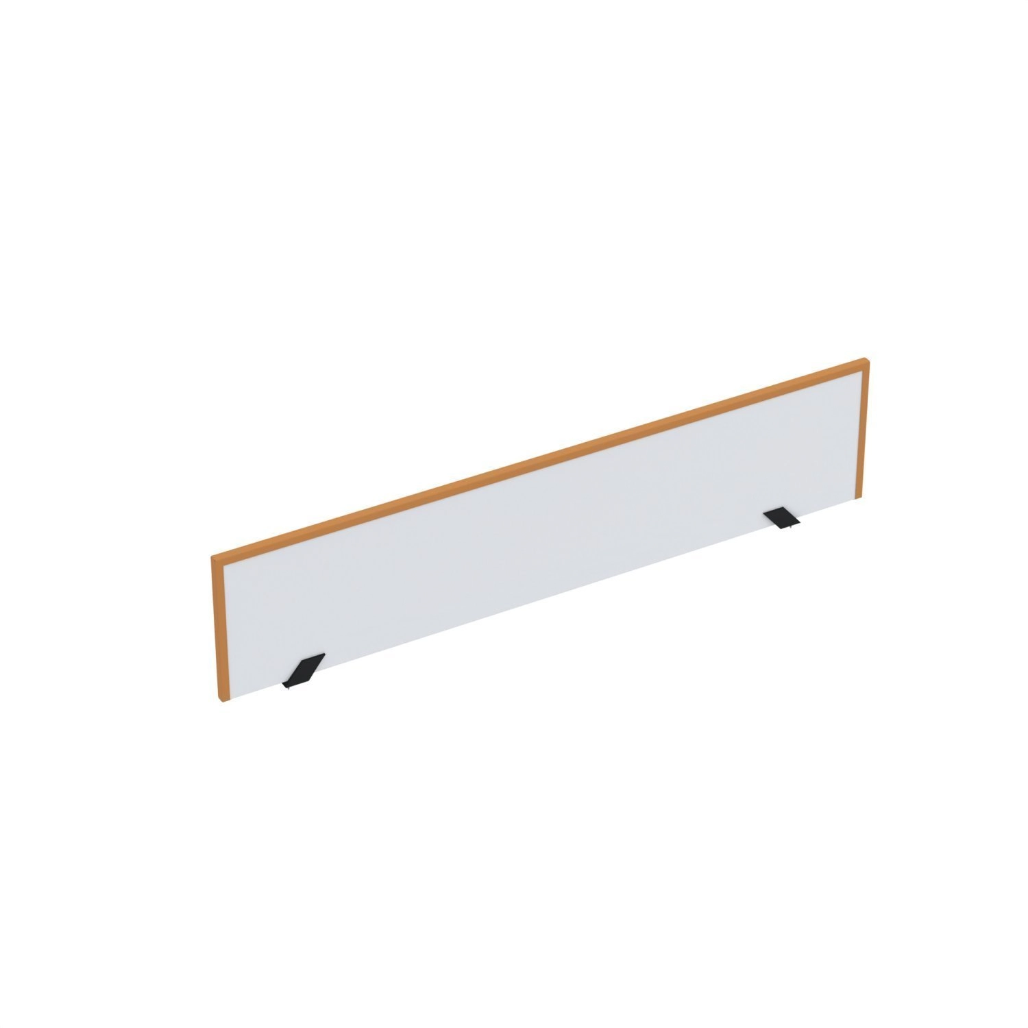 Painel Divisor Para Mesas De Escritório 881x300mm M900at Branco/laranja Picasso
