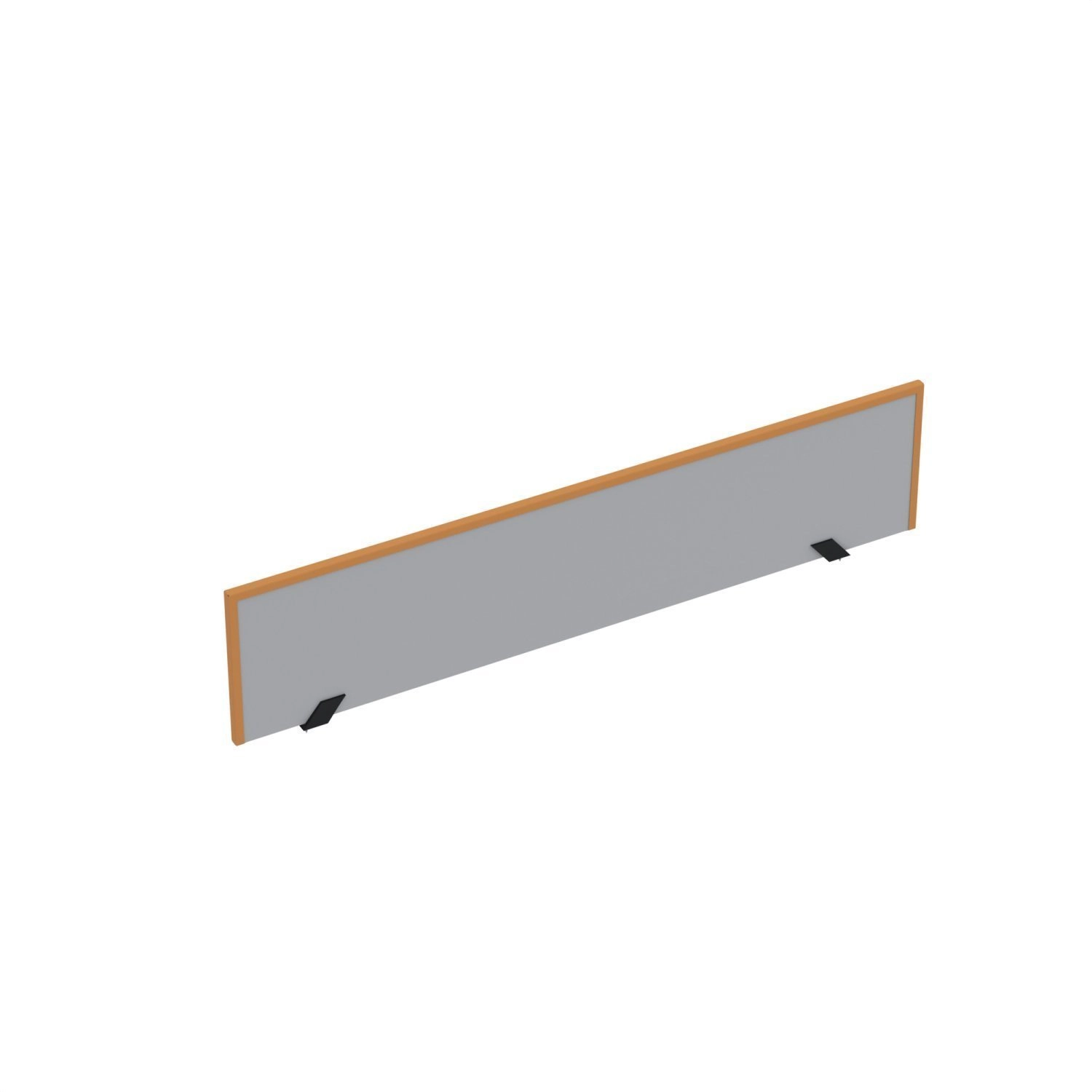 Painel Divisor Para Mesas De Escritório 881x300mm M900at Cinza/laranja