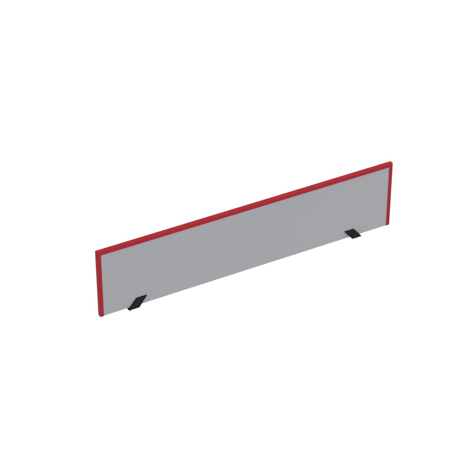 Painel Divisor Para Mesas De Escritório 881x300mm M900at Cinza/vermelho