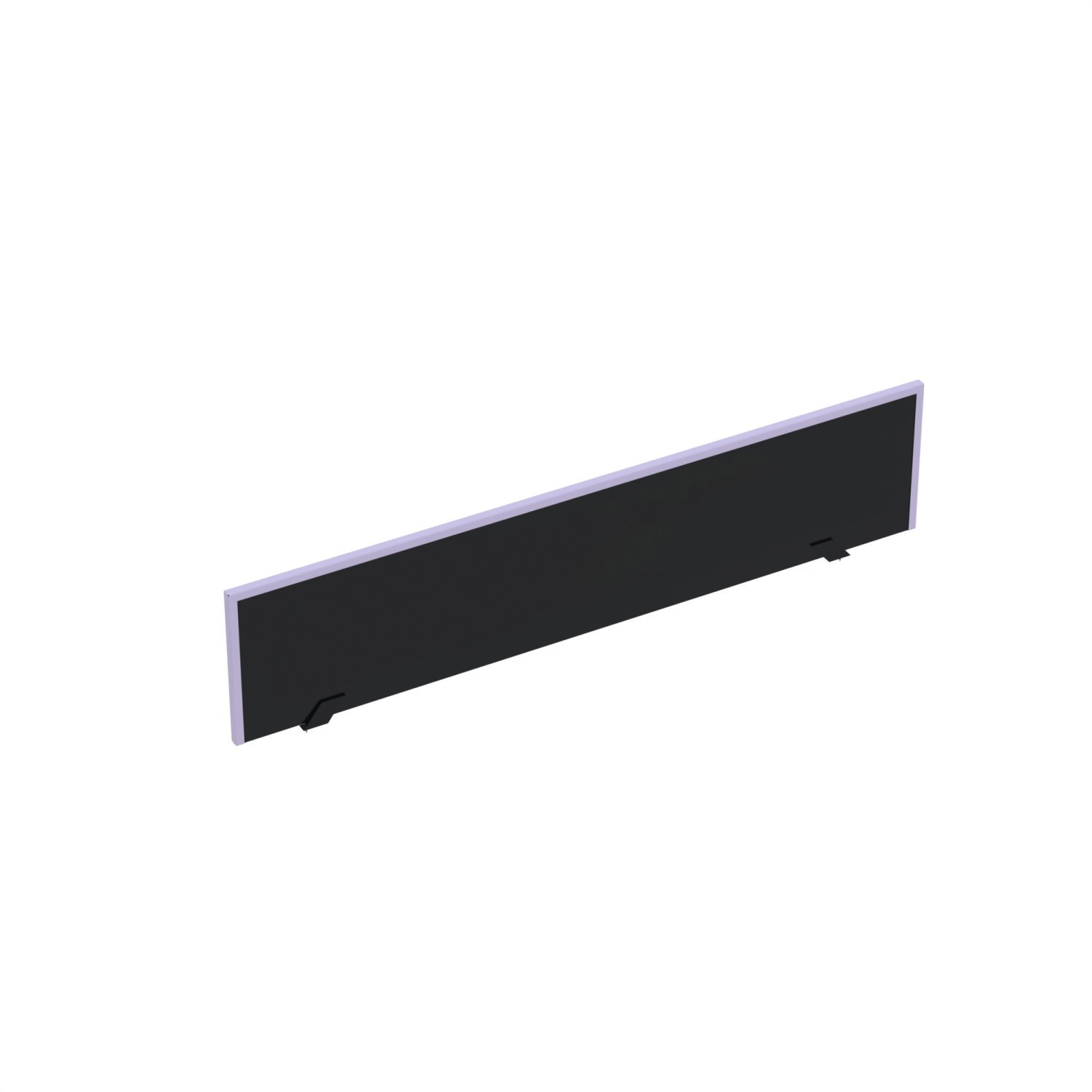 Painel Divisor Para Mesas De Escritório 881x300mm M900at Preto/lilás